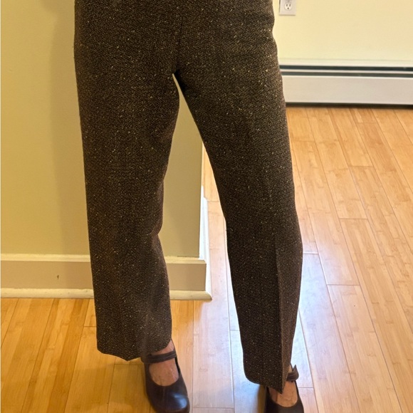 Ann Taylor Brown and Tan Tweed Pants 4P - Picture 5 of 7